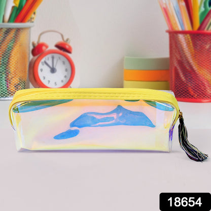 Transparent Pencil Pouch  Case Pvc Waterproof Pen Bag (1 Pc)