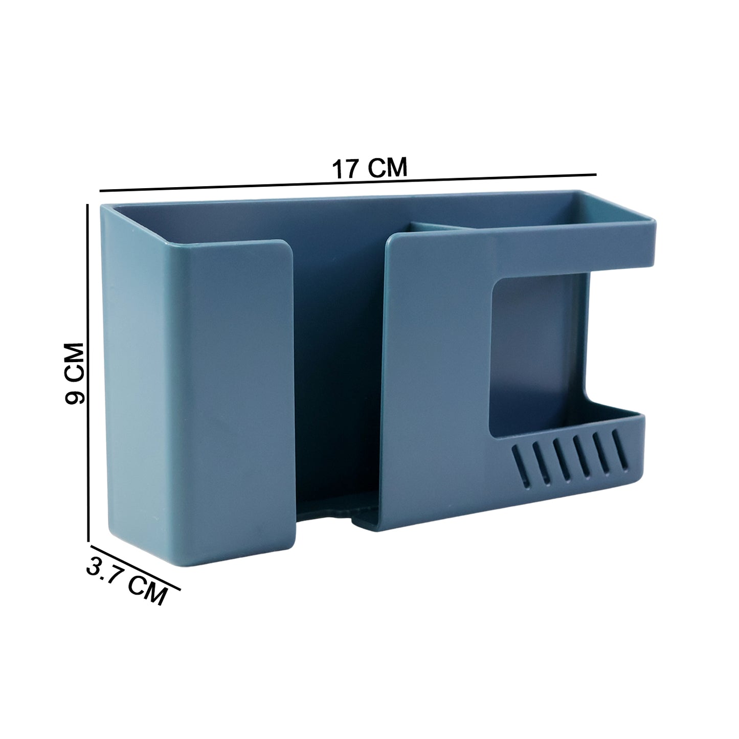 Wall Mounted Multi-purpose Storage Holder  Mobile And Remote Control Organizer (1 Pc)
