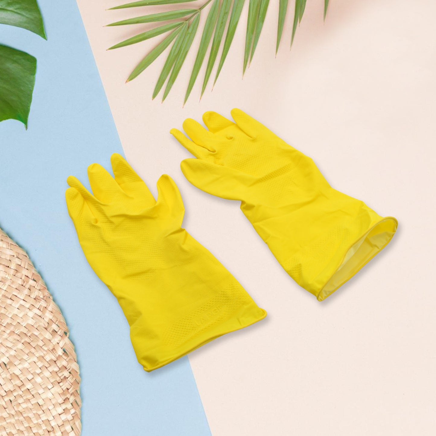 0679 Multipurpose Rubber Reusable Cleaning Gloves Reusable Rubber Hand Gloves I Latex Safety Gloves I For Washing I Cleaning Kitchen I Gardening I Sanitation I Wet And Dry Use Gloves (1 Pair)