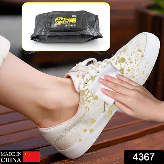 4367 Shoe Cleaning Wet Wipes Fast Scrubbing Shoes Cleaning Tissue Sneakers Non-woven Detergent Quick Wipes Disposable Travel Portable Removes Dirt Stains