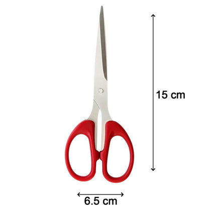 1800 Stainless Steel Scissors With Plastic Handle Grip 160mm (1pc Only)