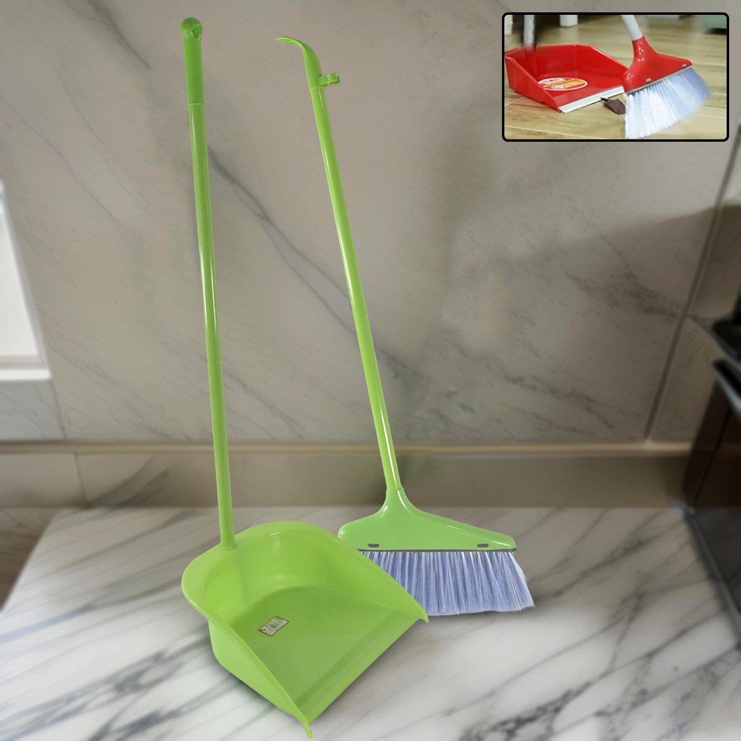 Handle Dustpan And Brush For Sweeping  Cleaning Dust