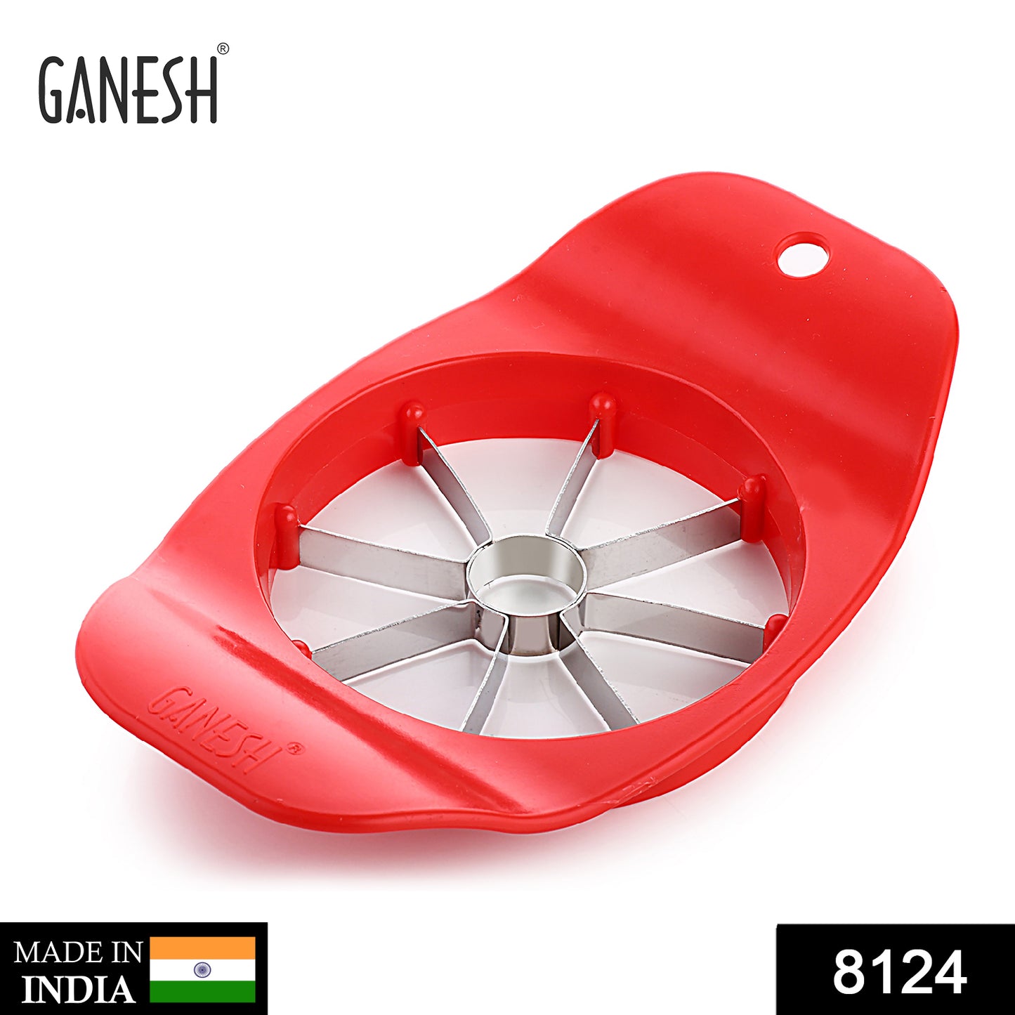 8124 Ganesh Plastic  Stainless Steel Apple Cutter  (Colors May Vary)