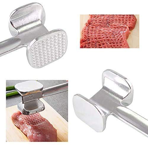 1595 Double Side Beaf Steak Mallet Meat Hammer Tool Aluminium High Quality Tool For Home  Restaurant Use