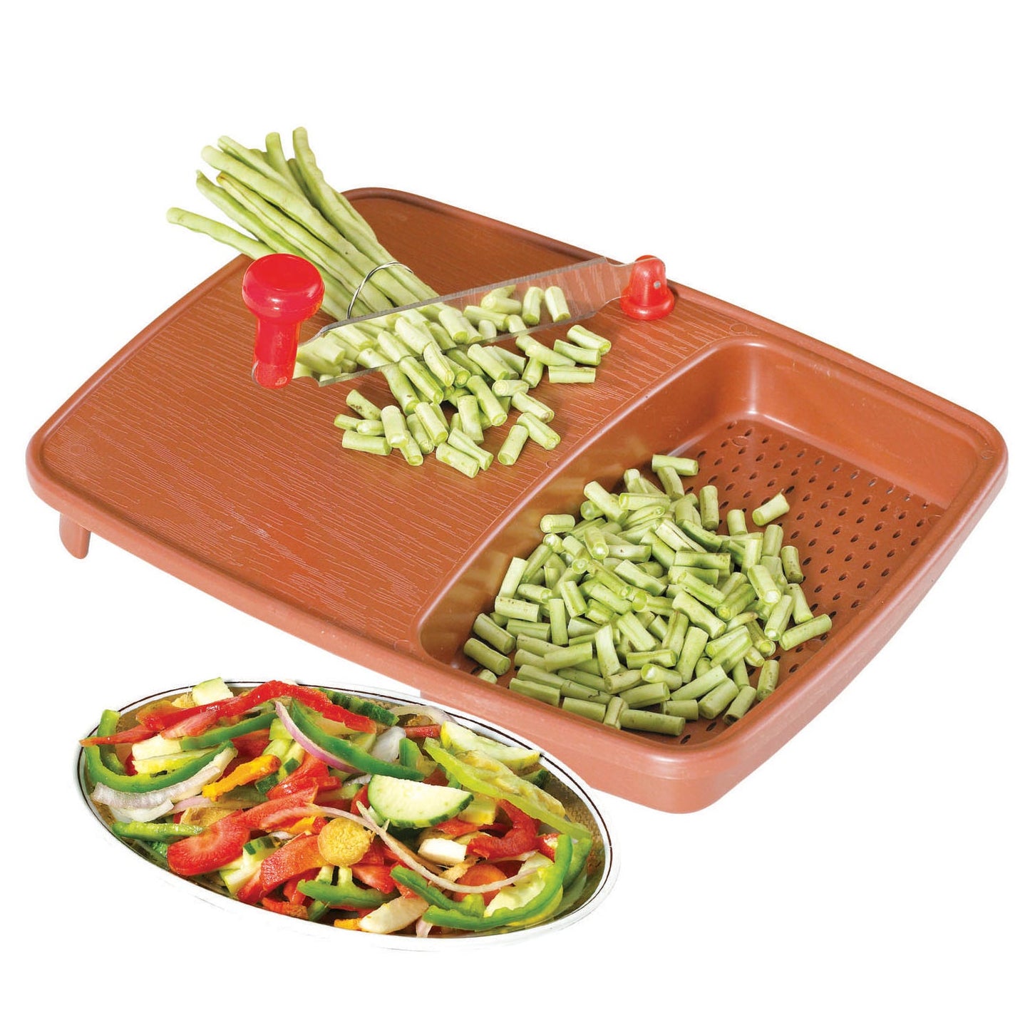 2687 Cut N Wash Box And Tray Used In All Kinds Of Household Kitchen Purposes For Cutting And Washing Within Of Fruits And Vegetables.