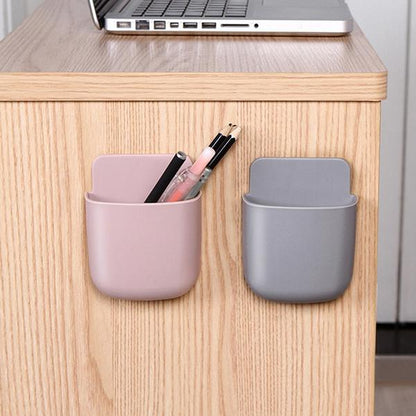 1487 Wall Mounted Storage Case With Mobile Phone Charging Holder