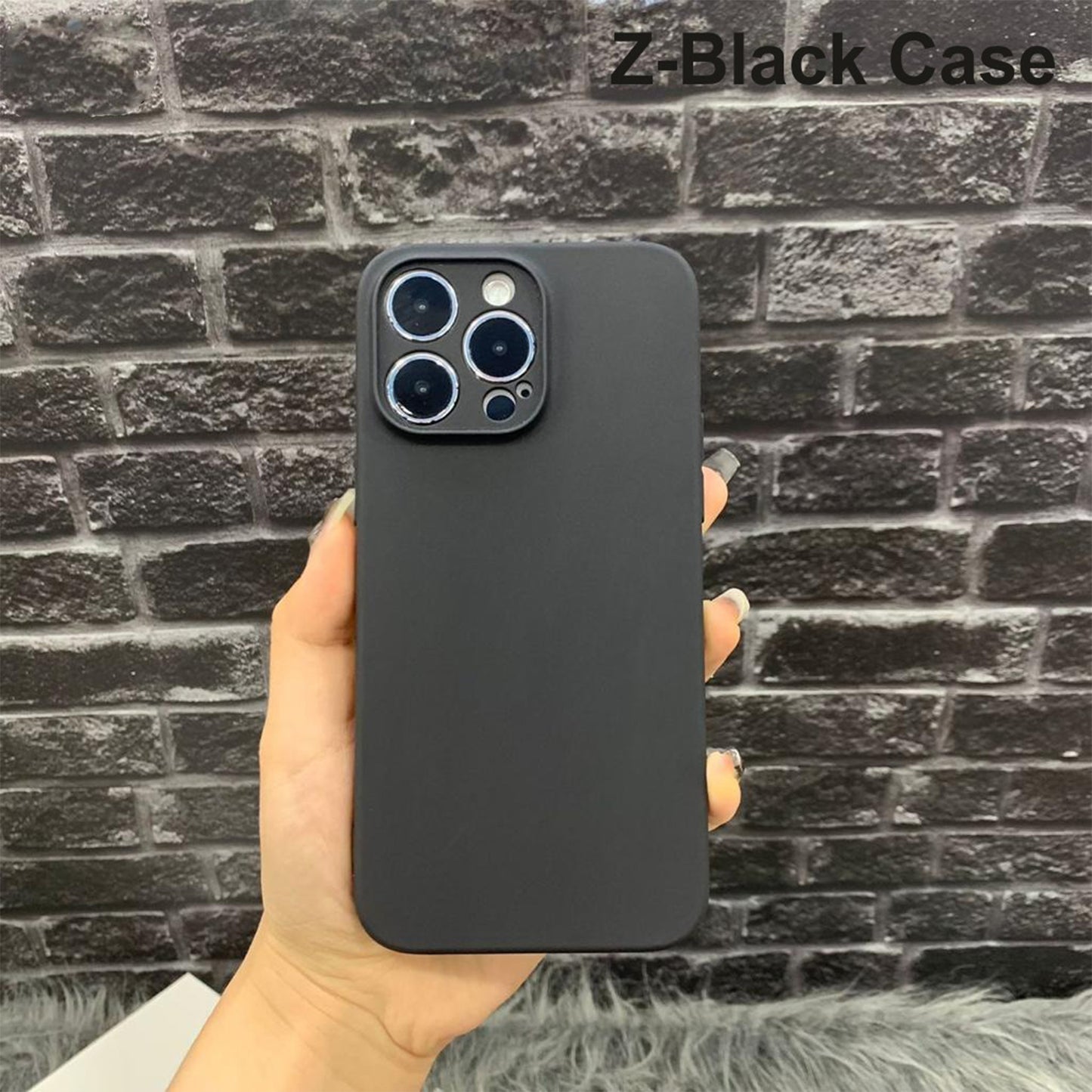 Z-black Matte Case For Realme