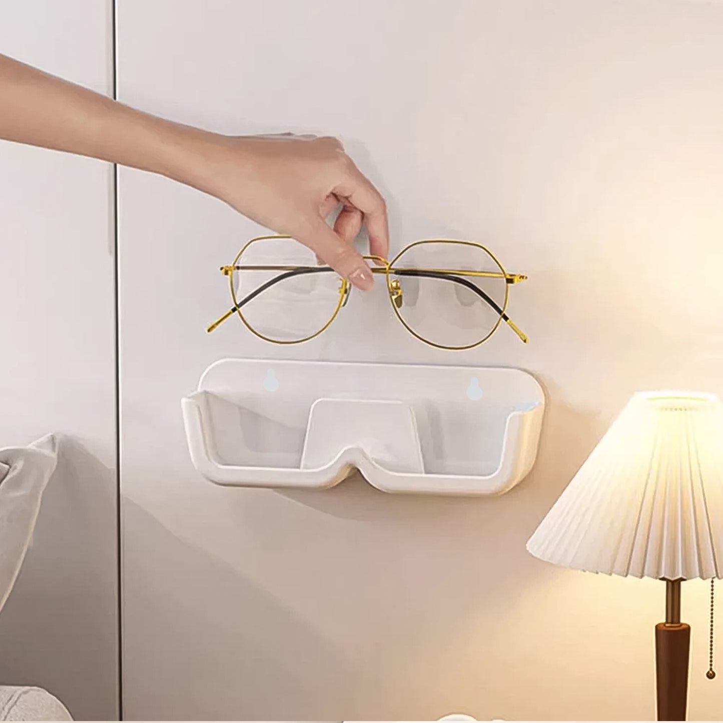 Wall Mount  Adhesive Sunglass Holder (1 Pc)