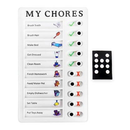 4448 Portable My Chores Home Note Board Management Planning Memo Boards Reminding Time. (Size - 20x12cm)