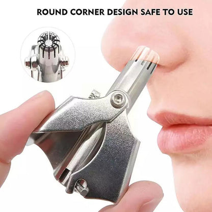 Nose Hair Clipper Stainless Steel Hair Remover (1 Pc  With Brush  Plastic Case)