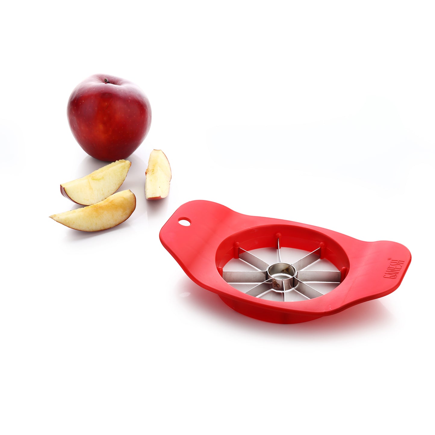 8124 Ganesh Plastic  Stainless Steel Apple Cutter  (Colors May Vary)