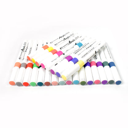 Fancy Art Markers 24 Colours Double-ended Art (24 Pcs Set)