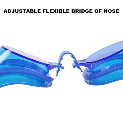 0399 Swimming Goggles  With Ear And Nose Plug Adjustable Clear Vision Anti-fog Waterproof