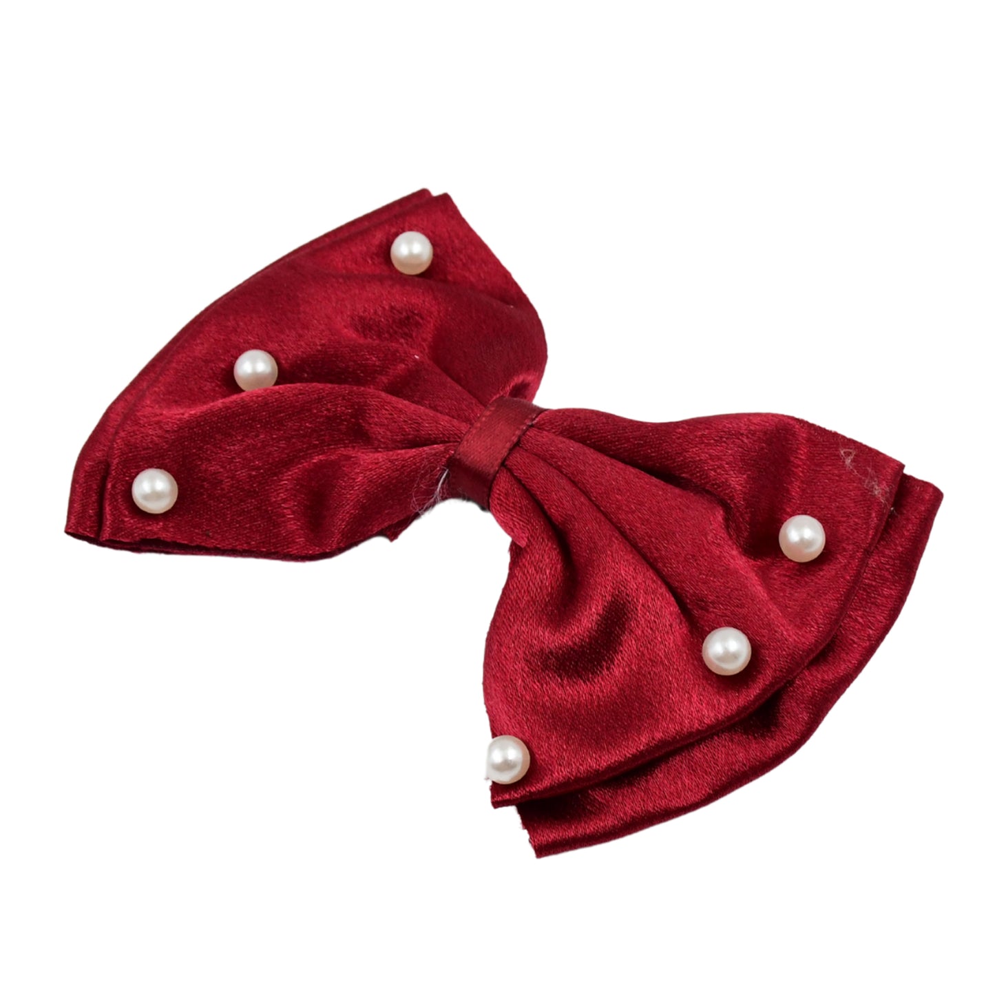 Hair Bow Knot Clip Suitable For Girls (1 Pc  Multicolour)