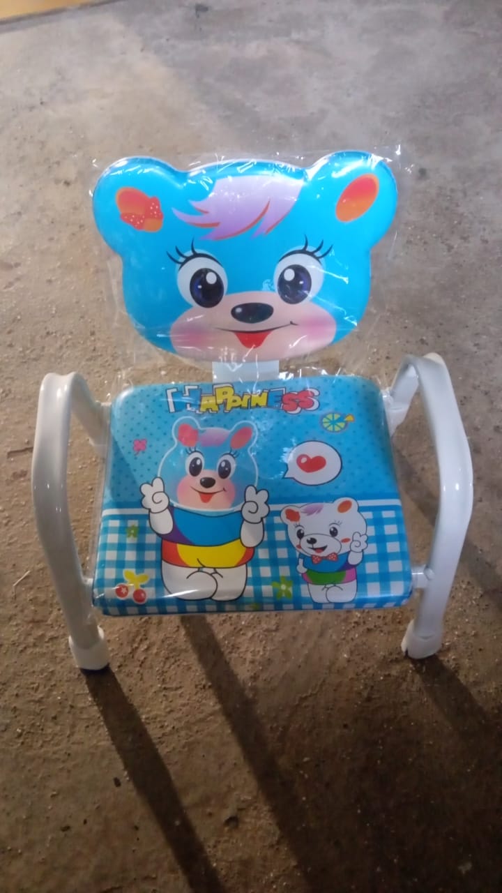 Cartoon Baby Chair Strong Steel Cushion  Comfortable Baby Chair High Quality Chair (1 Pc)