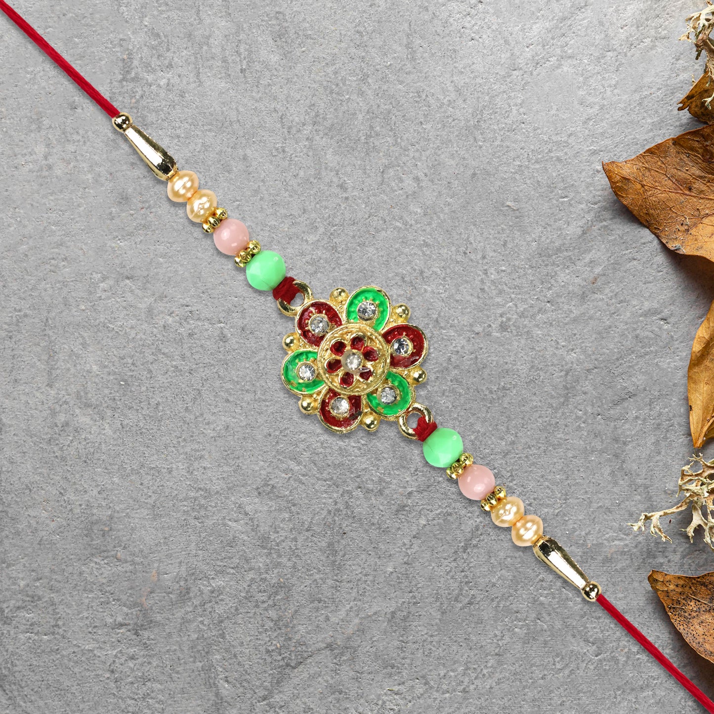 Multicolor Beaded Rakhi