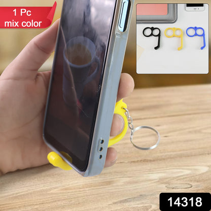 Plastic Hand Mobile Stand (Mix Color  1 Pc)