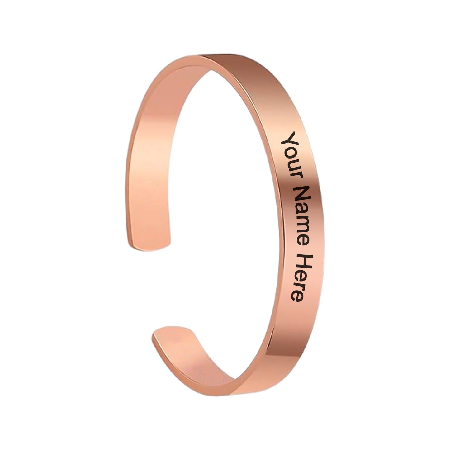 Customized  Personalized Stylish Kada Bracelet (1 Pc  Rose Gold Copper)