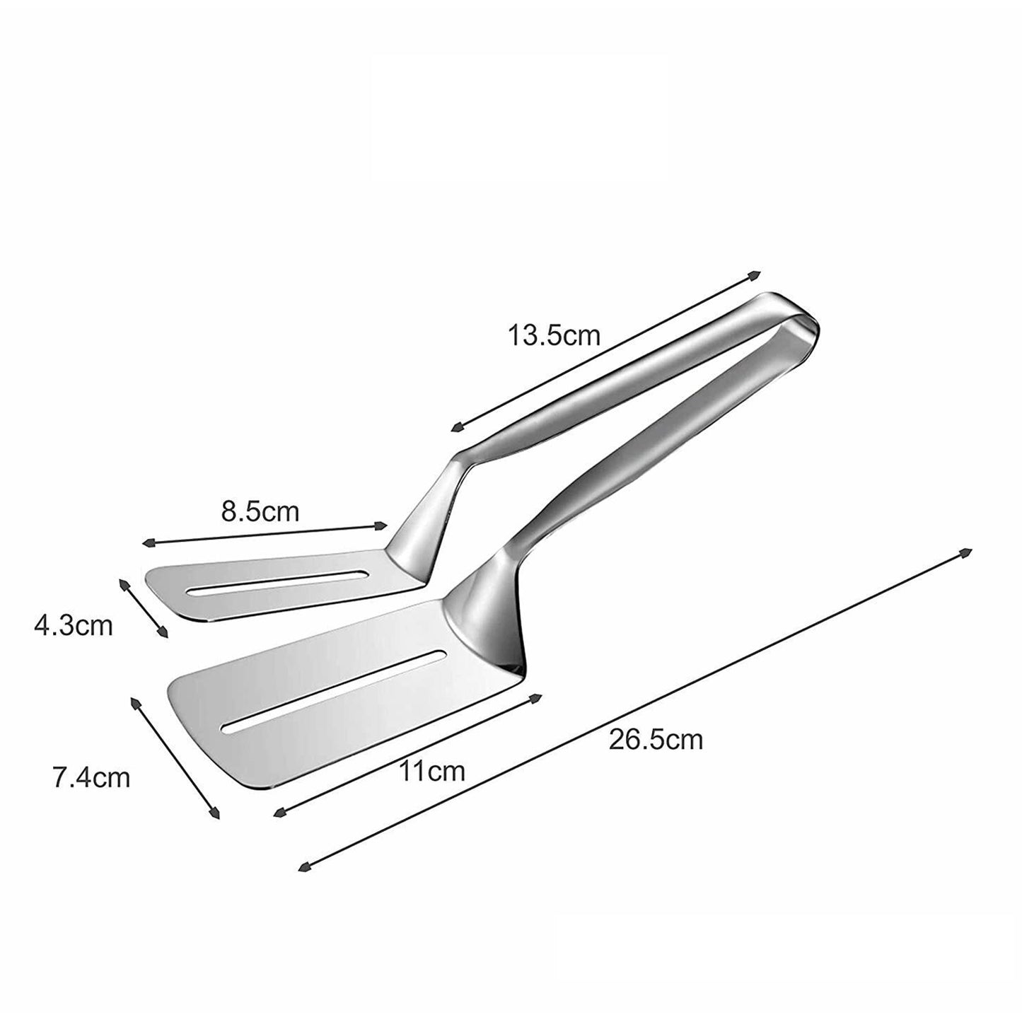 2919 Multifunction Cooking Serving Turner Frying Food Tong. Stainless Steel Steak Clip Clamp Bbq Kitchen Tong.