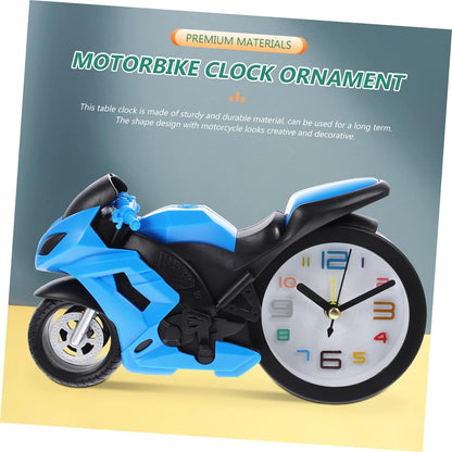 17639 Fashioned Alarm Clock Novelty Retro Motorcycle  Motorbike Engine Style Clocks Alarm Clock Desktop Decoration Kids Gift