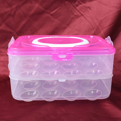 2263 Double Layer 24 Grid Egg Storage Box For Egg Storage Container