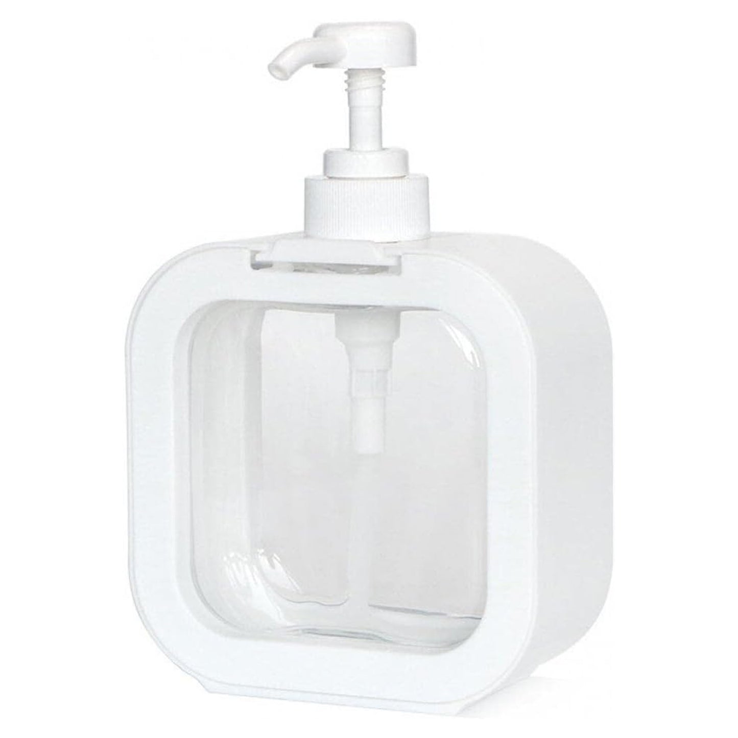 Snap Sink Dispenser Plastic Clear Empty Pump Lotion Bottles (1 Set)