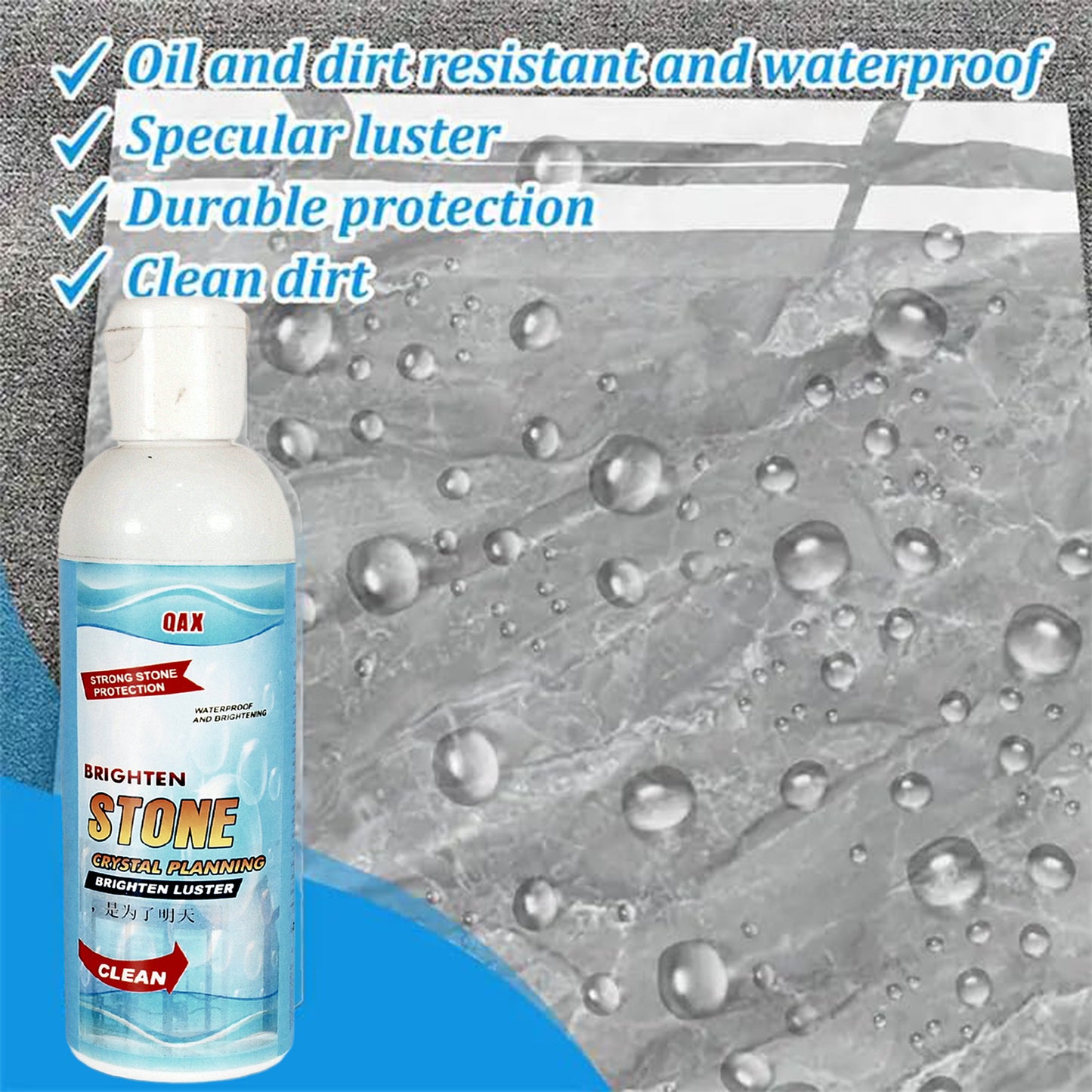 17667 Stone Stain Remover Cleaner Stone Crystal Plating Agent Marble Stone Cleaner Polishes Crystal Plating For Kitchen Patio Backyard Marble Cleaner And Polish (75 Ml Approx  1 Pc)