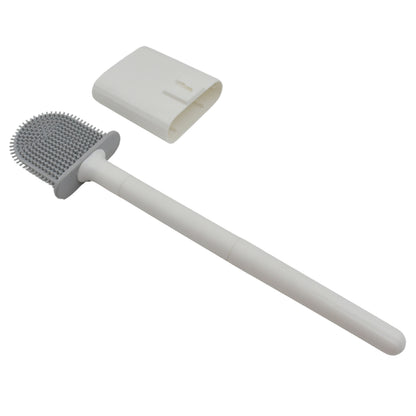 13050 Portable Silicone Toilet Brush With Holder Flex Toilet Brush - Wall Mounted Anti-drip Set Toilet Cleaner Brush  Non-slip Long Handle Toilet Brush Pack Of 1