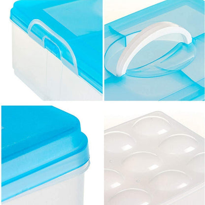 2643 3-layer Plastic Refrigerator Egg Storage Box (36 Grid)