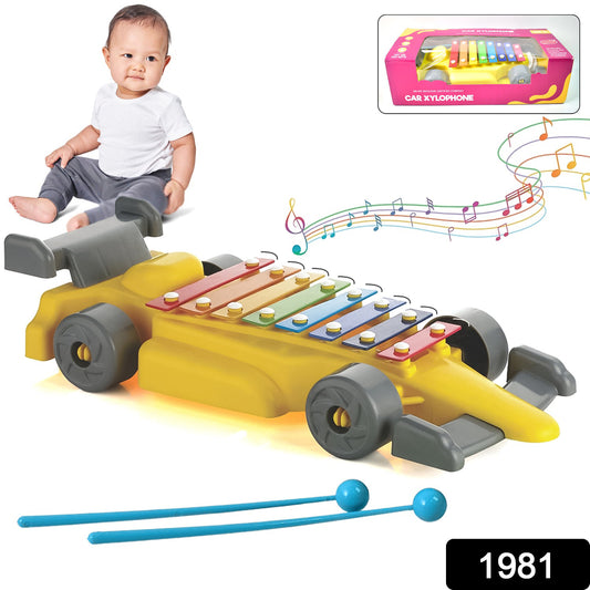 Musical Car Piano Xylophone Toy Plastic Car Xylophone (1 Set)