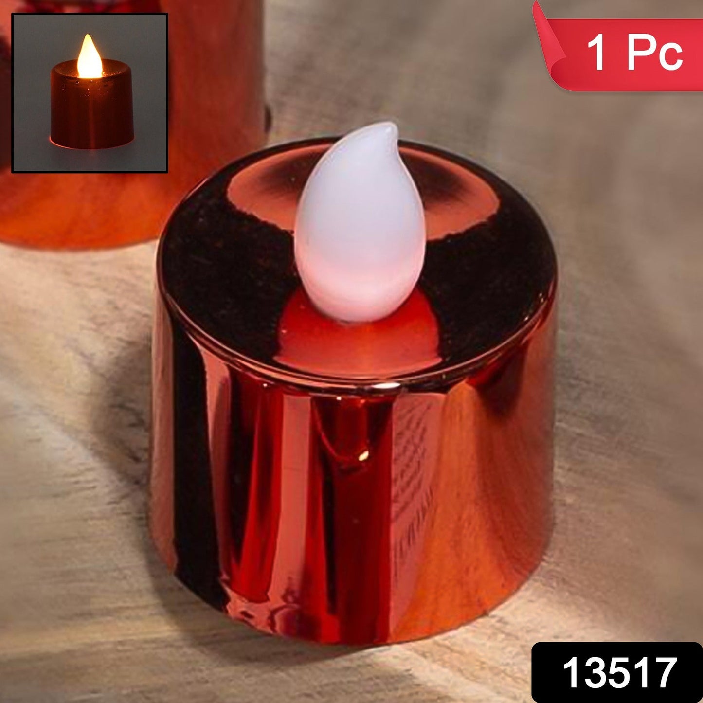 Electrical Candles Diya Led Tea Light (1 Pc  Multicolor)