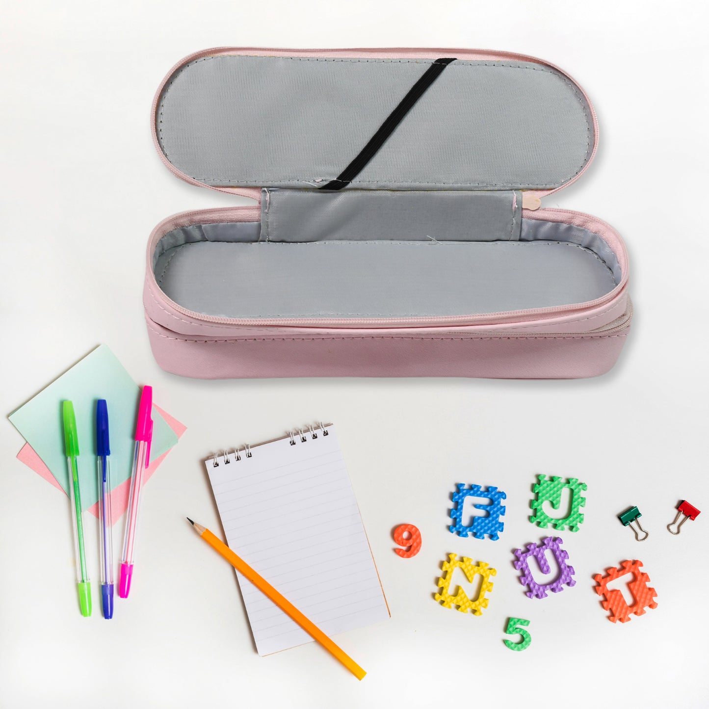 Double Layer Large Capacity With Multi-functional Pencil Case (1 Pc)