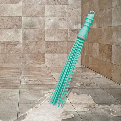 4024 Plastic Hard Bristle Broom For Bathroom Floor Cleaning And Scrubbing Wet And Dry Floor Cleaning