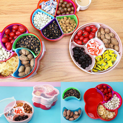 2863 5compartments Party Food Storage Snack Nuts Box For Peanuts Fruits And Candy Box For Home  Kitchen Use