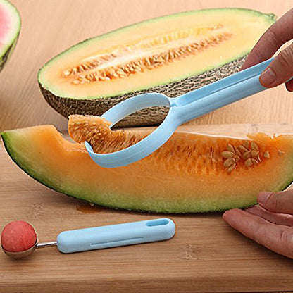 8154 2 In 1 Kitchen Tool - Soft Fruit Peeler And Baller - Avocado Papaya Watermelon Honey Dew - Kitchen Gadget Tool (1 Pc)