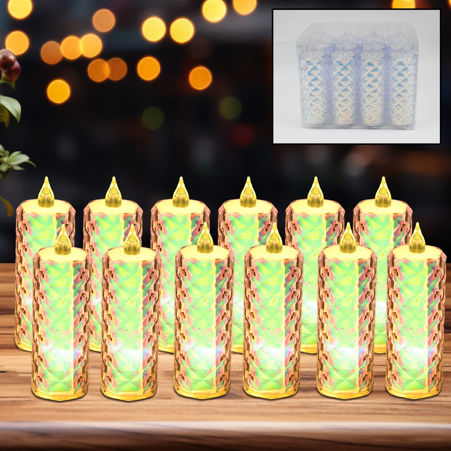 Festive Lighting For Any Occasion 12 Pack Led Tealight Candles