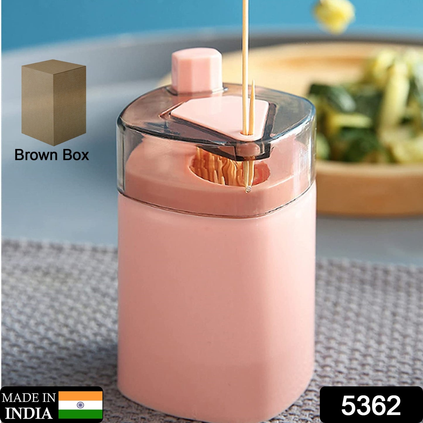 5362 Toothpick Holder Dispenser Pop-up Automatic Toothpick Dispenser Toothpick Storage Box