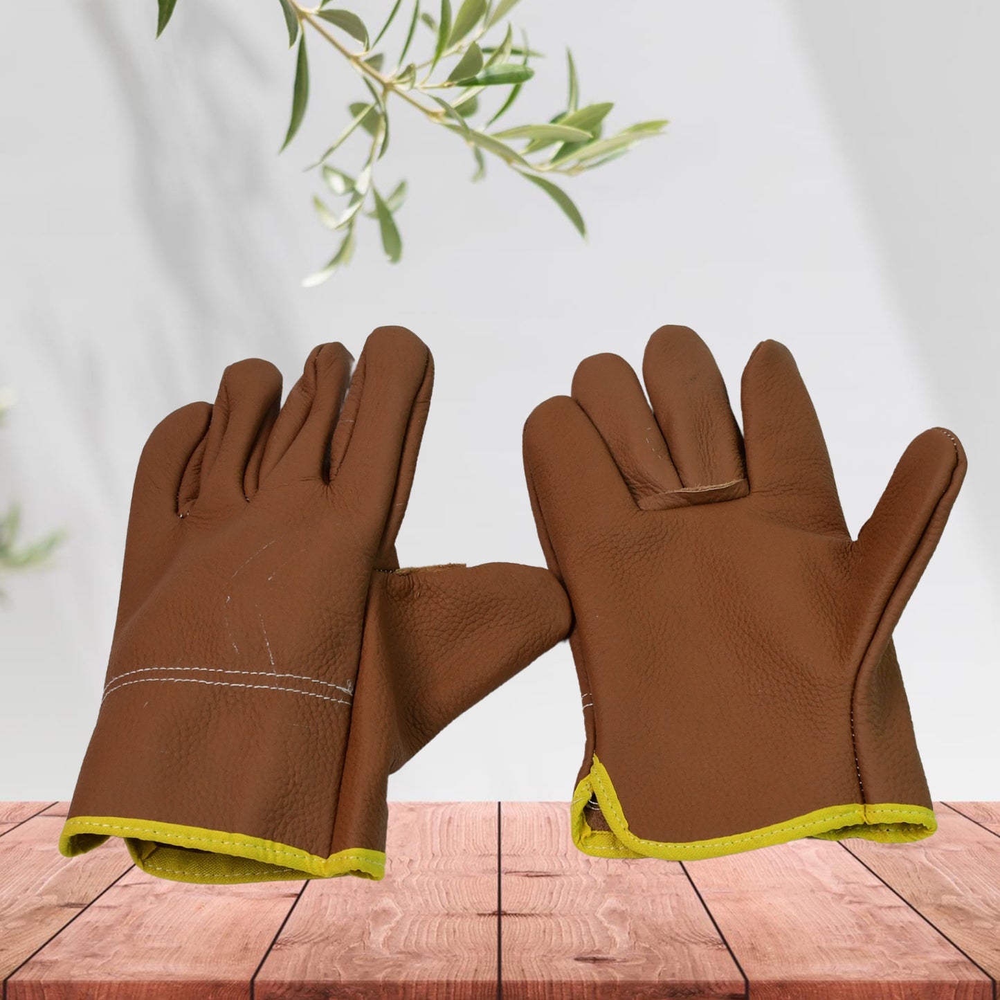 Gloves Gardening Gloves For Men Women Leather Gloves Heavy Duty Gloves (1 Pair)