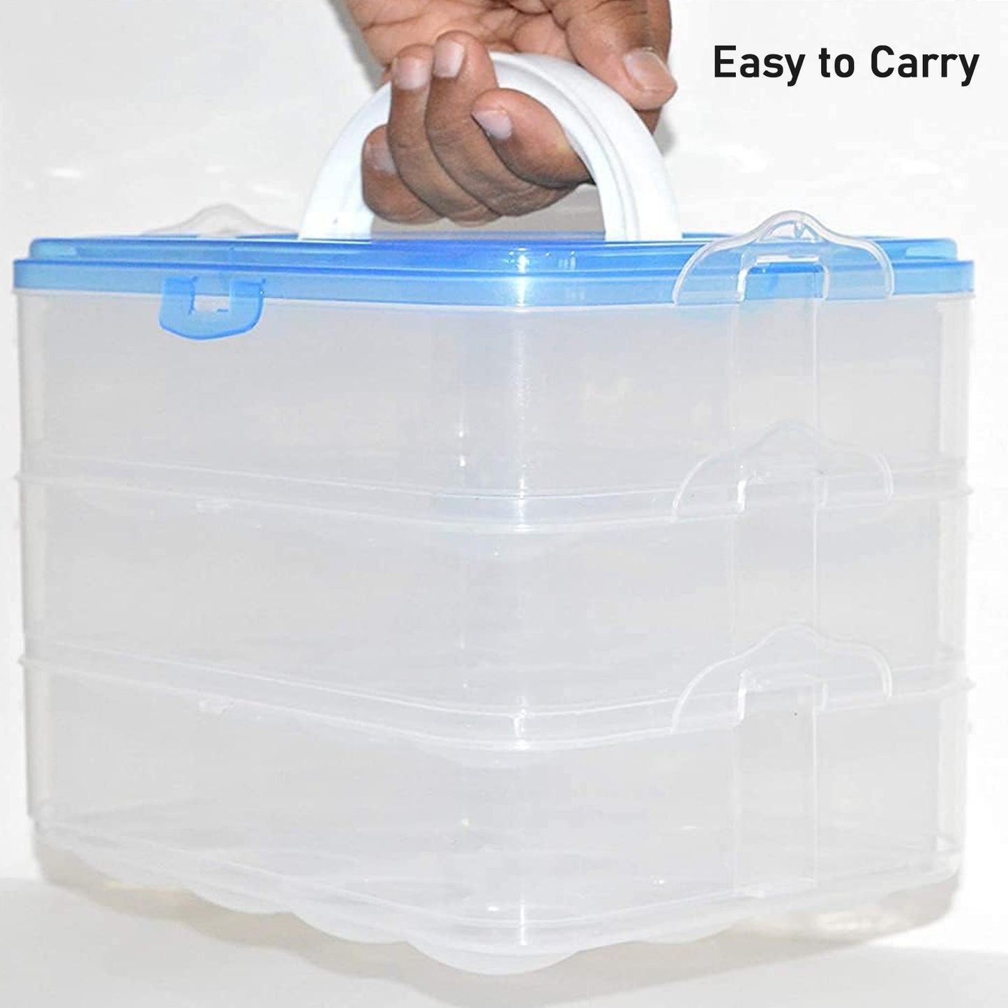 2643 3-layer Plastic Refrigerator Egg Storage Box (36 Grid)