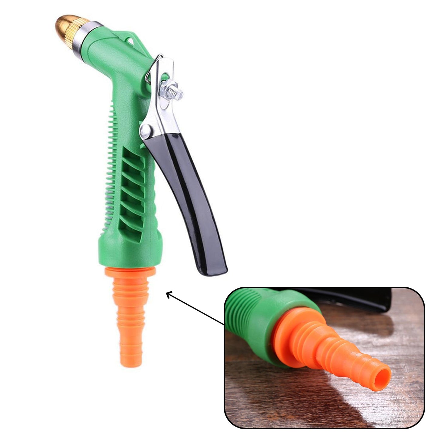 1688 Durable Hose Nozzle Water Lever Spray Gun