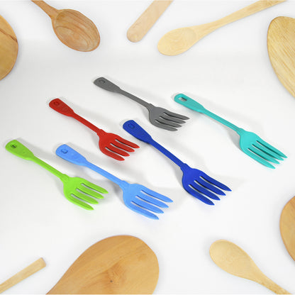 Multipurpose Silicone Spoon Silicone Basting Spoon Non-stick Kitchen Utensils Household Gadgets Heat-resistant Non Stick Spoons Kitchen Cookware Items Forcooking And Baking (6 Pcs Set)