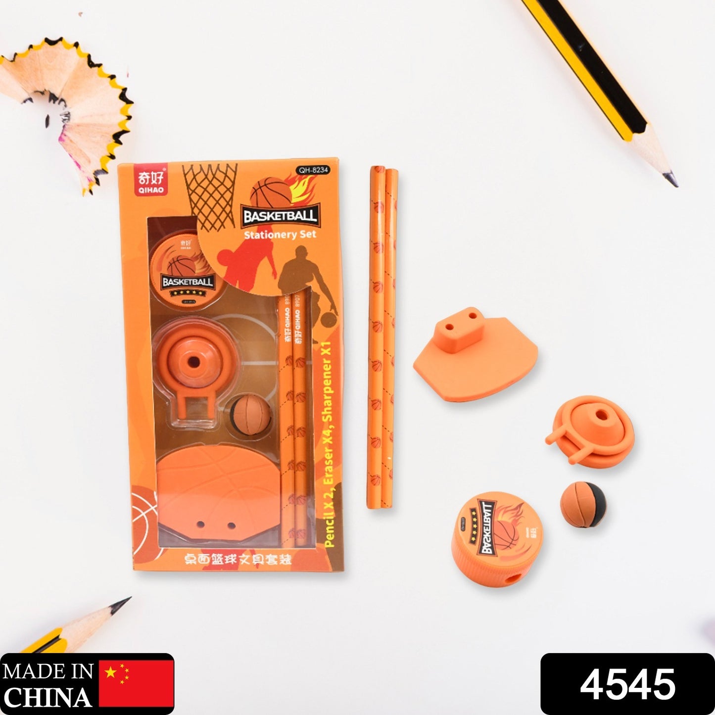 Stationary Kit Football  Basketball Theme Stationary Set For Kids Pencil Sharpener Eraser Set For Kids Boys  Girls Birthday Return Gift Stationary Set