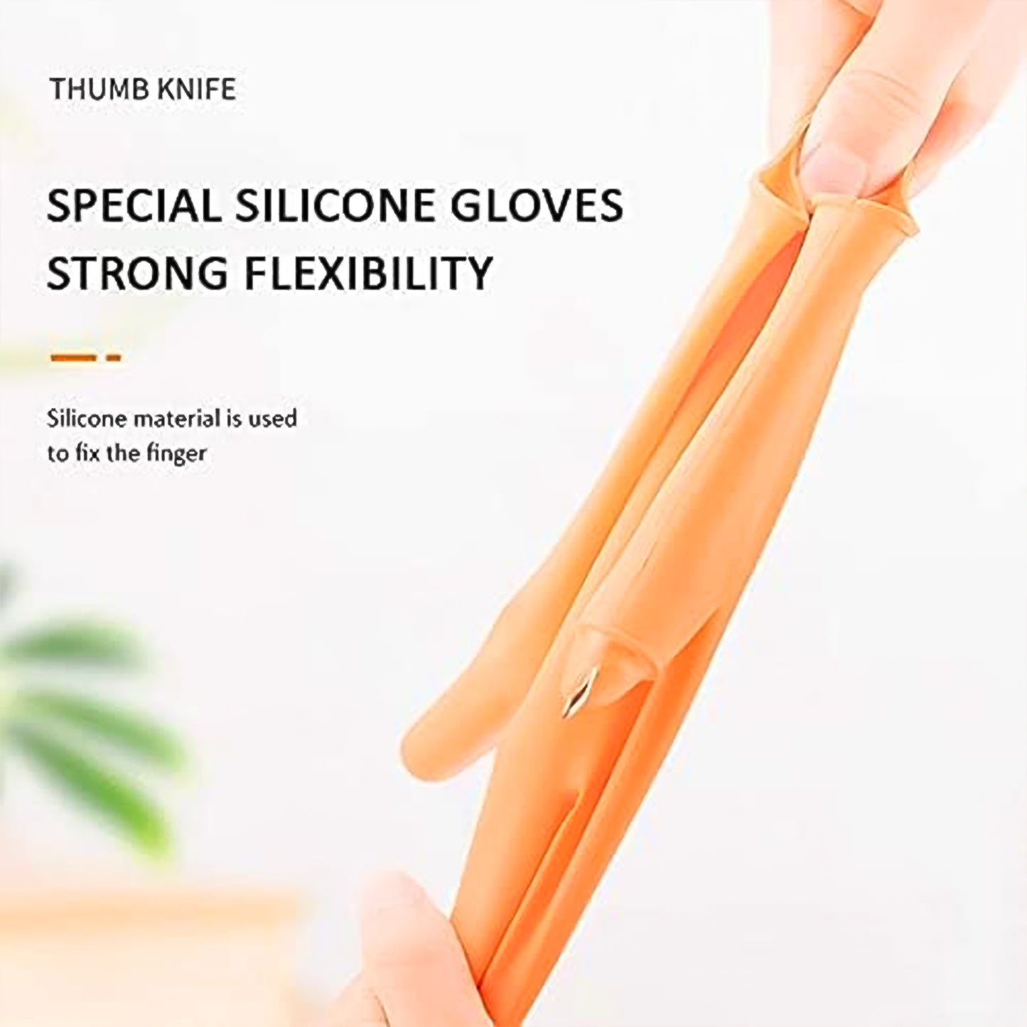 Gloves Silicone Thumb Knife Finger Protector Gears Cutting Vegetable Harvesting Knife