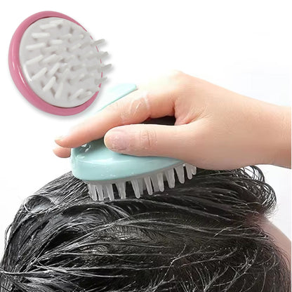 12943 Hair Scalp Scrubber Massager Waterproof Stress Fatigue Relief Deep Clean For Hair Wash Scalp And Body Massage With Soft Teeth Design