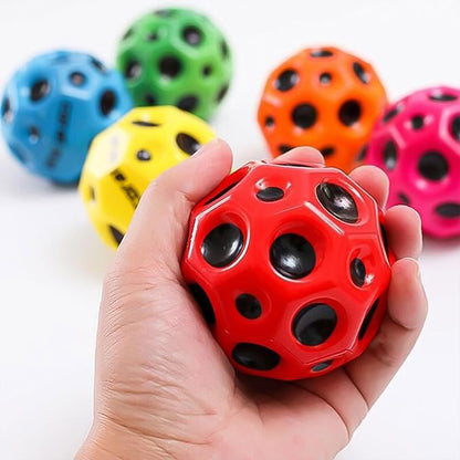 Rubber Super Bouncy Coral Star Anti Stress Ball Multicolor (1 Pc)