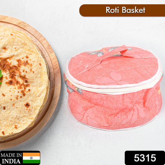 5315 Hot Chapatti Box  Roti Cotton Cloth Casserole  Basket  Washable  Roti Rumals With Multi Color