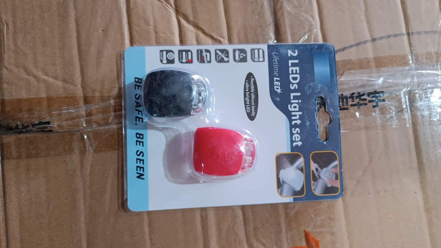 Silicone Led Bike Light Set (2 Pcs Set)