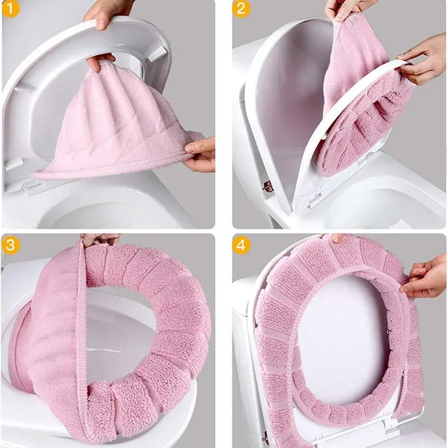 Winter Comfortable Soft Toilet Seat Mat Cover Pad Cushion Plush