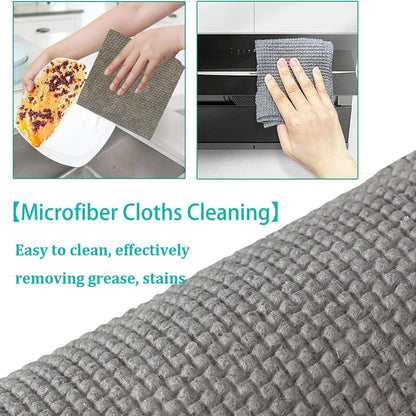 8190 Durable Kitchen Scrub Cloth Microfiber Cleaning Cloth Roll Kitchen Wear-resistant Cloth 2022cm Multipurpose Cleaning Cloths For Kitchen (1pc)