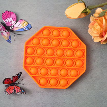 Premium Hexagon Shape Silicone Pop It Fidget Toy (1 Pc)